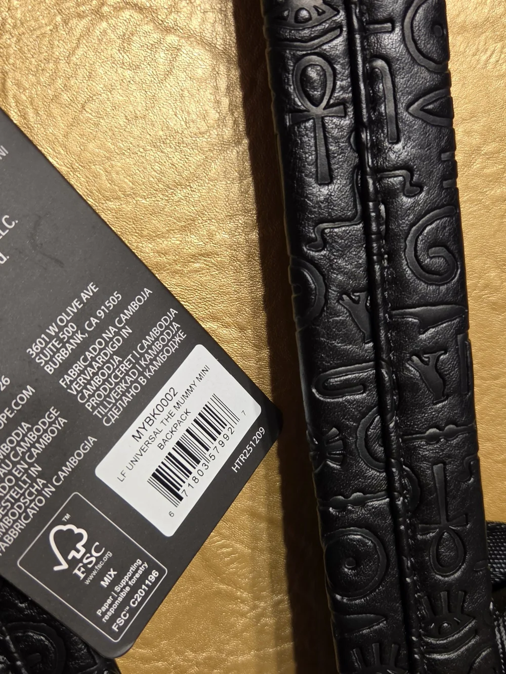 Loungefly The Mummy Book of the Living Mid-Size Backpack